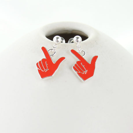 Texas Tech Enamel Logo Earrings