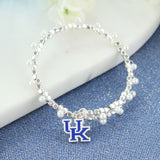 Kentucky Enamel Logo & Pearl Bracelet