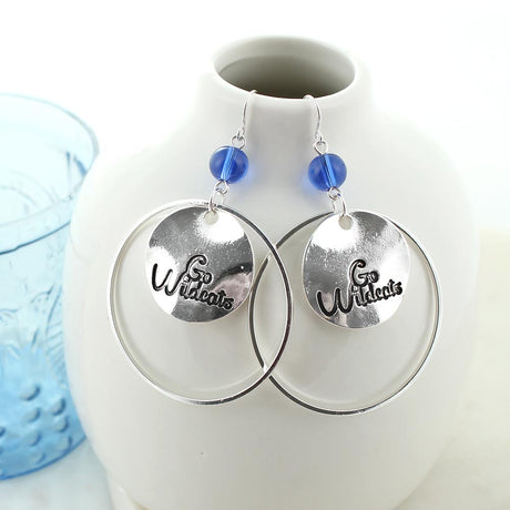 Kentucky Slogan Disc Earrings