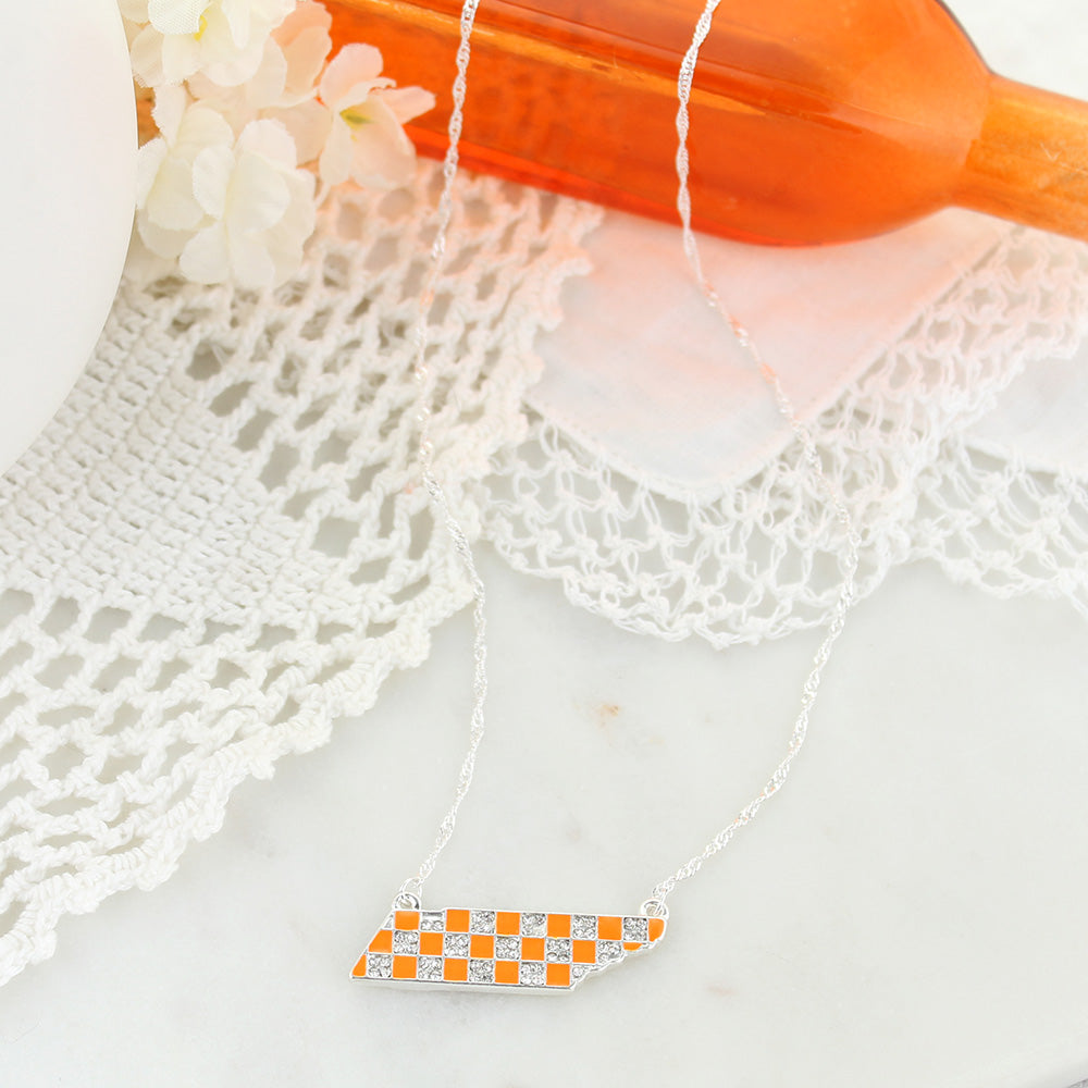 16” Tennessee Crystal Logo Necklace