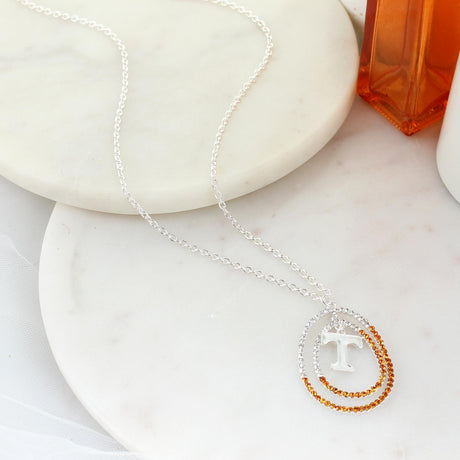 34" Tennessee Crystal Loop Necklace