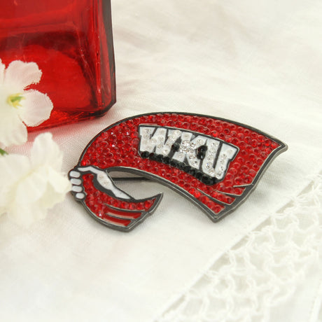 Western Kentucky Crystal Logo Pin