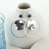 West Virginia Slogan Disc Earrings