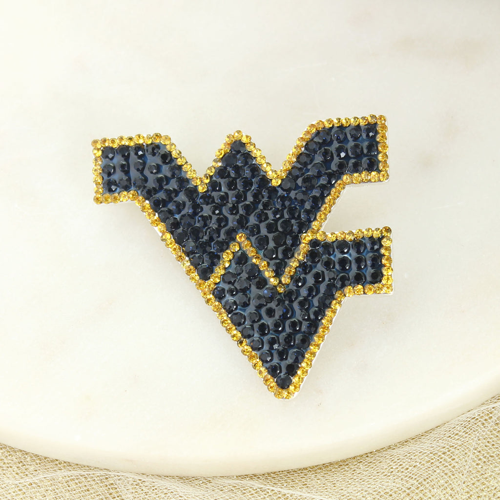 West Virginia Crystal Logo Pin