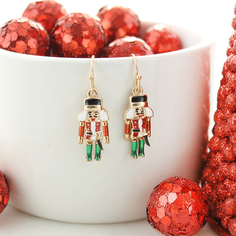 Dangle Nutcracker Earrings