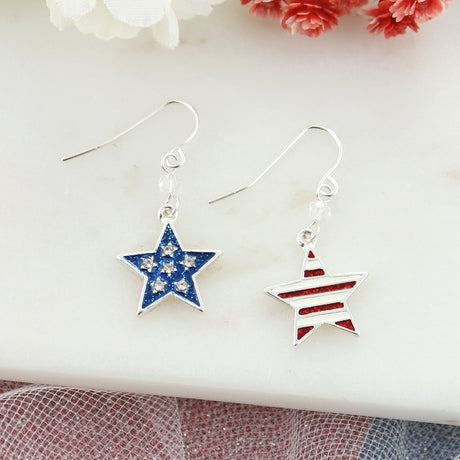 Patriotic Star Earrings