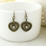 Vintage Heart Earrings