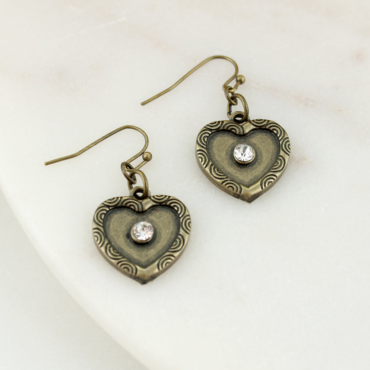 Vintage Heart Earrings