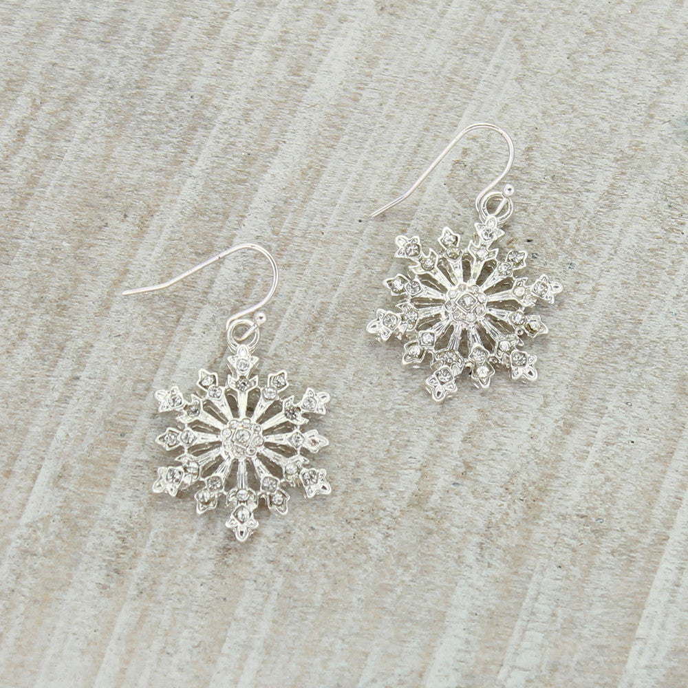 Crystal Snowflake Earrings