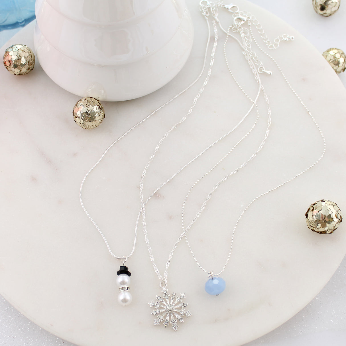 Winter Trio Necklace Set