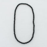 24” Black Crystal Stretch Necklace