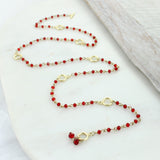 Crimson & Gold Gameday Beaded Necklace/Bracelet