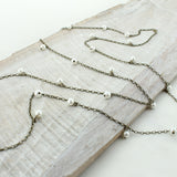 60” Pearl & Chain Necklace