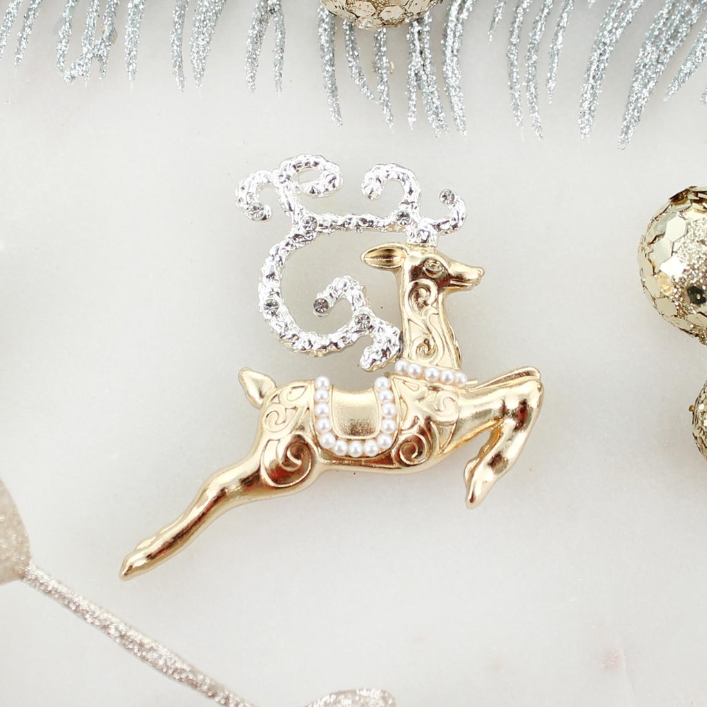 Coming Soon! Gold & Silver Reindeer Pin/Pendant