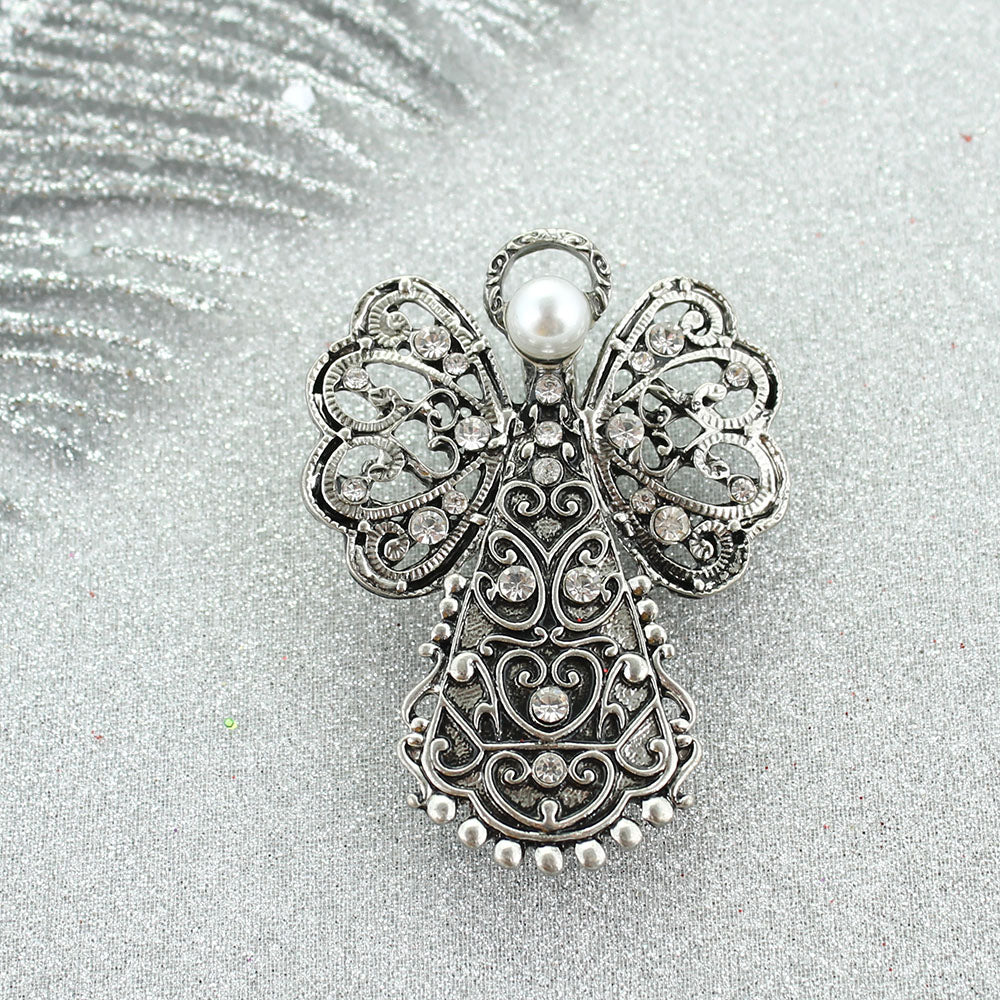 Filigree Angel Christmas Pendant