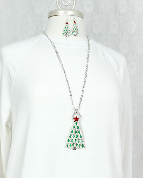 Dangle Leaf Christmas Tree Pendant