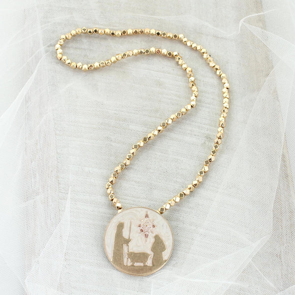 Enamel & Gold Christmas Nativity Pin/Pendant – Seasons Jewelry - Retail